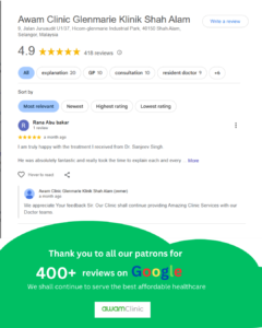 Thank you to all our patrons for 400+ reviews on Google We shall continue to serve the best affordable healthcare (1)
